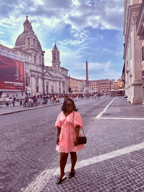 Kim West in Rome, Italy